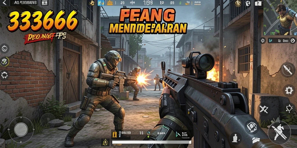 Tampilan mendebarkan gameplay FPS di <strong>333666</strong>