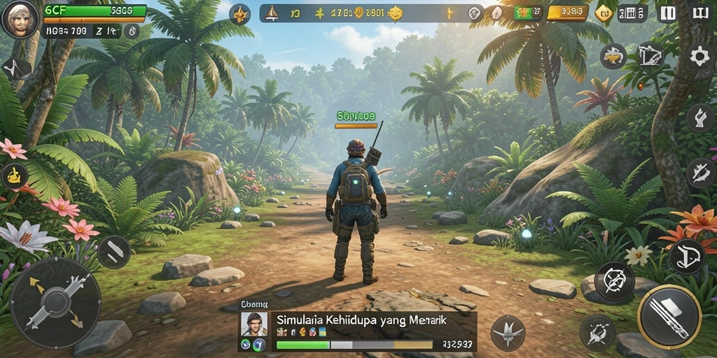 Tampilan gameplay 6CF yang menarik dan interaktif.