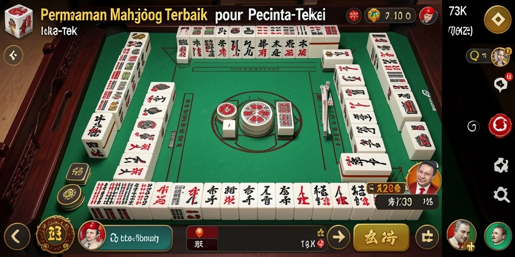 Tampilan gameplay Mahjong yang menantang dan menarik di 73K.