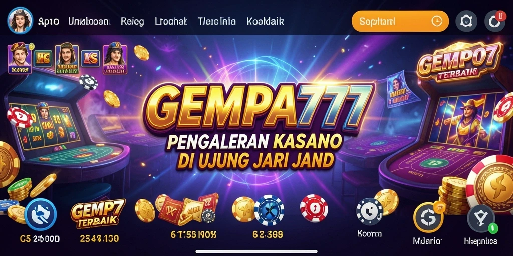 Tangkapan layar gameplay <strong>GEMPA777</strong> menunjukkan suasana Kasino yang mengasyikkan.