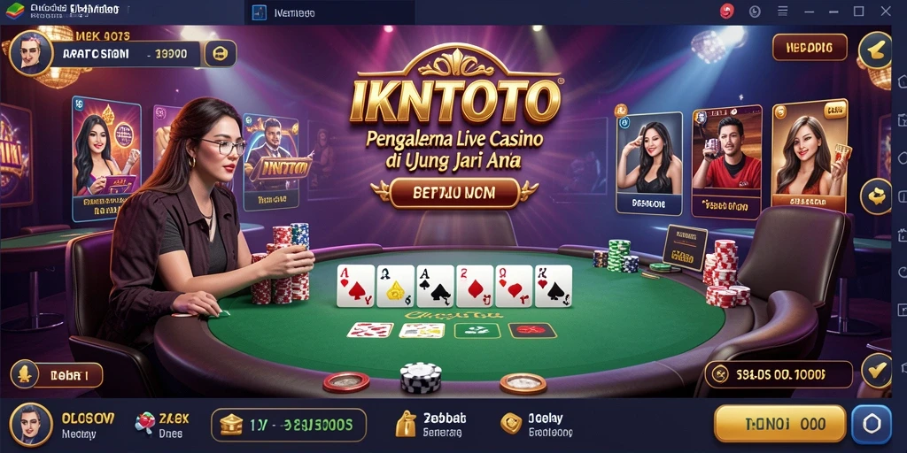 Tampilan gameplay Live Casino yang mendebarkan di IKNTOTO.