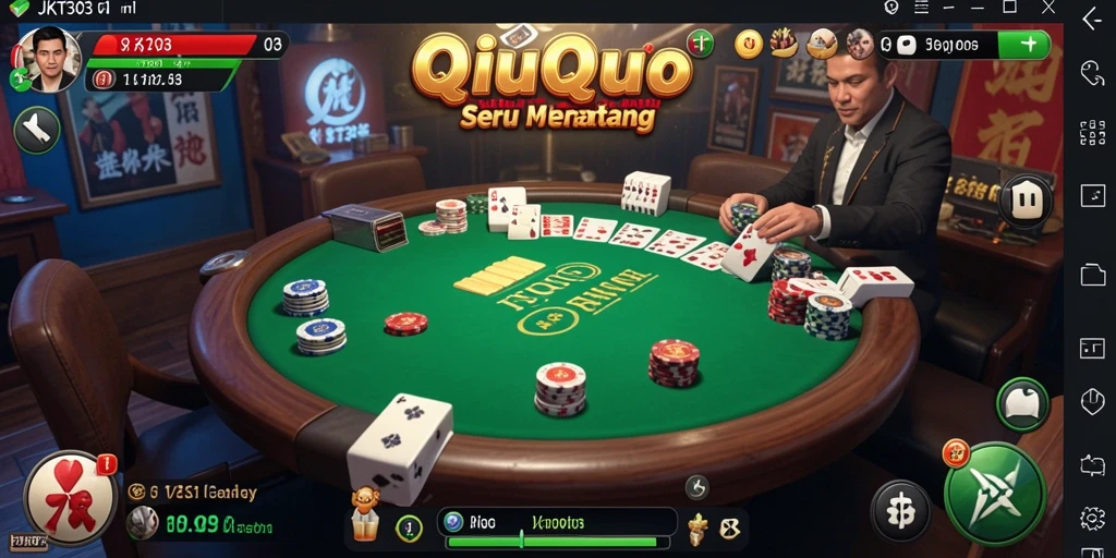 Tampilan gameplay QiuQiu yang menarik di JKT303.