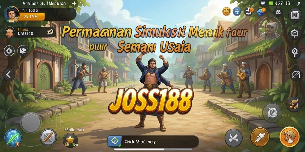 Tampilan gameplay menarik dari JOSS188 yang penuh warna.