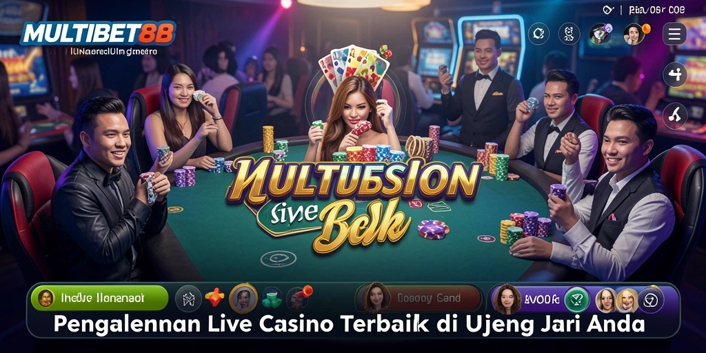 Tampilan gameplay Live Casino MULTIBET88 yang menarik dan interaktif.