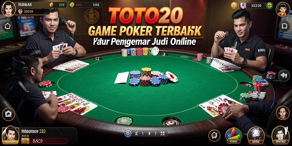 Screenshot TOTO20 menunjukkan intensitas dan keseruan bermain Poker.